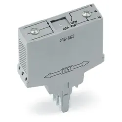 Wago 286-662 Stromflussüberwachungsbaustein, DC-Ströme, Überwachungsbereich 0, 4 A – 3, 5 A, lichtgrau 286662