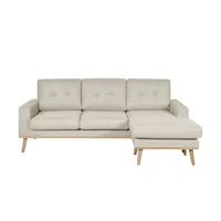Ecksofa beidseitig stellbar Cristy , creme , Maße (cm): B: 211 H: 88 T: 139.0