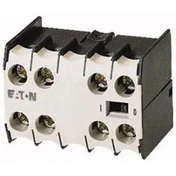 Eaton 049823 Hilfsschalterbaustein, 4 -polig, 1 S, 1 SF, 1 Ö, 1 ÖS, Frontbefestigung, Schraubklemmen, DILE(E)M, DILER 22DDILE  - 5 Stück