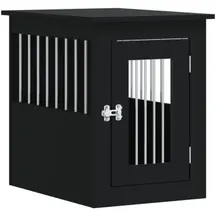 vidaXL Hundekäfig im Möbelstil, Schwarz 45x62x59 cm, Holzwerkstoff - vidaXL