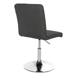 CLP 2er Set Esszimmerstuhl Elvas Stoff I Höhenverstellbar Und 360 Grad Drehbar, Mit Bodenschonern I Wohnzimmerstuhl Mit Gestell In Chromoptik