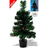 stephans möbelbörse Weihnachtsbaum Farbwechsel Christbaum Weihnachtsdeko Tanne Glasfaser Baum 45cm