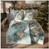 Estella Ferdinand Kuschelflanell Grün 155 x 220 cm + 80 x 80 cm
