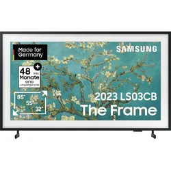 SAMSUNG LED-Fernseher, F (A-G), schwarz, 32, Fernseher, Mattes Display,Austauschbare Rahmen,Art Mode