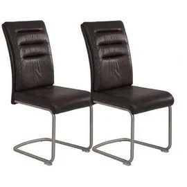 Hela Freischwinger«, (Set), 2 St., Microfaser, mit Griff, Esszimmer, Stühle, Esszimmerstühle, Schwingstühle