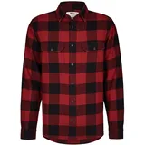 Fjällräven Övik Heavy Flannel Langarmhemd - Red / Black - L