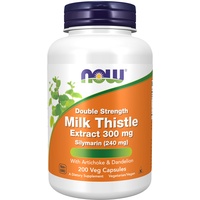 Now Foods Milk Thistle Extract (Mariendistel-Extrakt), 200 vegane Kapseln, Laborgeprüft, Vegetarisch, Sojafrei, Glutenfrei, ohne Gentechnik