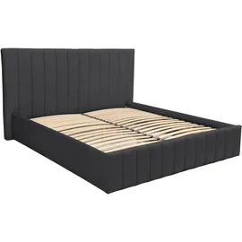 INOSIGN Polsterbett INOSIGN "Effy erhältlich in der Breite 180x200cm", schwarz, B:203cm H:117cm L:217cm, Betten, Polsterbett, wahlweise mit Lattenrost und King-Matratze (28cm)