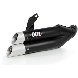 IXIL Hyperlow zwart XL RVS demper voor Honda CBR 500 R/ CB 500 F, 19- (PC62,PC63) (Euro4+Euro5), zwart