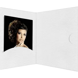 Daiber Portraitmappe 1x100 13x18cm Weiß