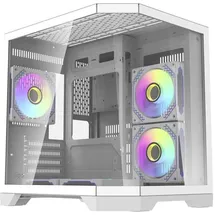 darkFlash FT350 Computergehäuse + 5 aRGB-Lüfter Weiß