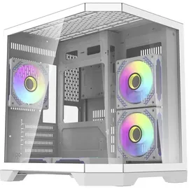 darkFlash FT350 Computergehäuse + 5 aRGB-Lüfter Weiß
