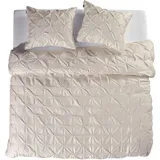 Yellow Nova Rautenmuster Beige 135 x 200 cm + 2 x 80 x 80 cm