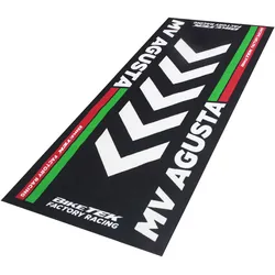 Motorradteppich MV Agusta schwarz Werkstatt Garagenmatte