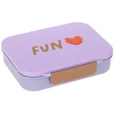 Lässig Brotdose Kinder - Bento Lunchbox Little Gang Heart, lilac