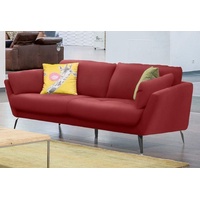 2-Sitzer W.SCHILLIG "softy" Sofas Gr. B/H/T: 183 cm x 79 cm x 93 cm, Longlife Xtra-Leder Z59, rot (ruby red z59) 2-Sitzer Sofas