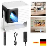 Mini Beamer 1080P 15000L 50x Zoom Tragbar Projektor für Heimkino Unterhaltung