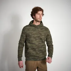 Kapuzenpullover 500 camouflage/halftone GRÜN XL