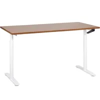 Beliani Schreibtisch DESTINAS Braun / Weiß