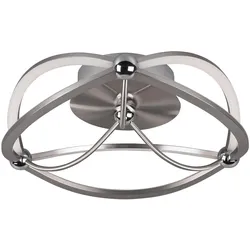 LED-Deckenleuchte Charivari Nickelfarben max. 20 Watt Deckenlampe