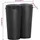 vidaXL Duo Mülleimer Schwarz 50 L