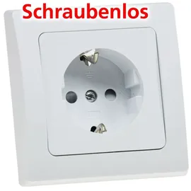 ChiliTec DELPHI Schutzkontakt-Steckdose, UP, weiß / Schwarz