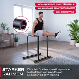 Sportstech PT500 Dip Station Schwarz