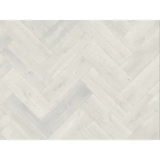 Primaflor PVC Boden TURIN - Fischgrät Weiß 009S - 2,00m x 0,50m,