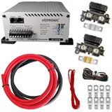 Impulse Innovation Batterie-Trennrelais Zweitbatterieset VCC 1212-50 Ladebooster 12V 50A 3,5m 16mm2 Kabel