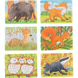 GoKi Minipuzzle Waldtiere
