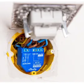 Shelly Plus 1 | Wlan & Bluetooth Smart Relais Schalter - 16A | Trockenkontakt | Lichtschalter | Hausautomation | Kompatibel mit Alexa & Google Home | iOS Android App | Kein Hub erforderlich