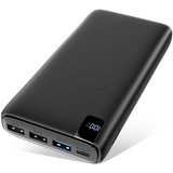 A ADDTOP Power Bank 26800mAh, 22,5W Powerbank USB C Externer Akku mit PD 20W Power Delivery, Tragbares Ladegerät mit 4 Ports kompatibel mit Smartphone, Tablets und mehr