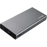 Sandberg Externer Batteriensatz (20000 mAh, 100 W, 74 Wh), Powerbank, Grau