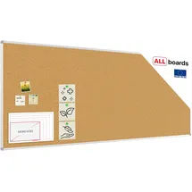 ALLboards Pinnwand 240 x 100 cm Braun