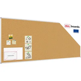 ALLboards Pinnwand 240 x 100 cm Braun