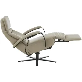 Hukla Relaxsessel Nick Leder 76 x 108 x 86 cm Beige elektrisch