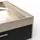 Demeyere Lit 90x190/200 Avec Rangement 1 Porte 3 Niches 1 tiroir – Noir Mat und Chêne Clair -124,5 x 226,9 x 90,5 cm, Eichenbürste/Mattschwarz, Eichenbürste/Mattschwarz