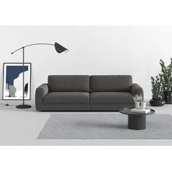 Big-Sofa TRENDMANUFAKTUR "Bourbon, Designsofa", grau (beluga), B:264cm H:84cm T:111cm, 100% Polyester, Sofas, mit extra hohem Sitzkomfort, in trendigem Cord Bezug erhältlich