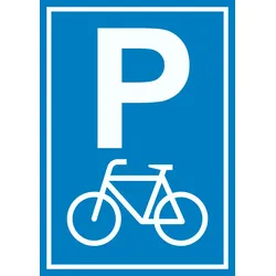 Fahrrad Parkplatz Räder Abstellplatz A3 (297x420mm) Schild