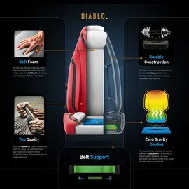 Diablo Chairs X.Eye Prime Gaming-Stuhl Rot PC