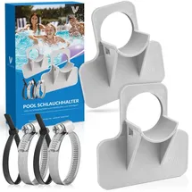 Villkin Pool Schlauchhalter 26-38 mm grau