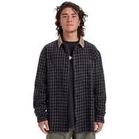 QUIKSILVER Langarmhemd "Mercury Sandstrokes", Herren, Gr. M, US-Größen, schwarz