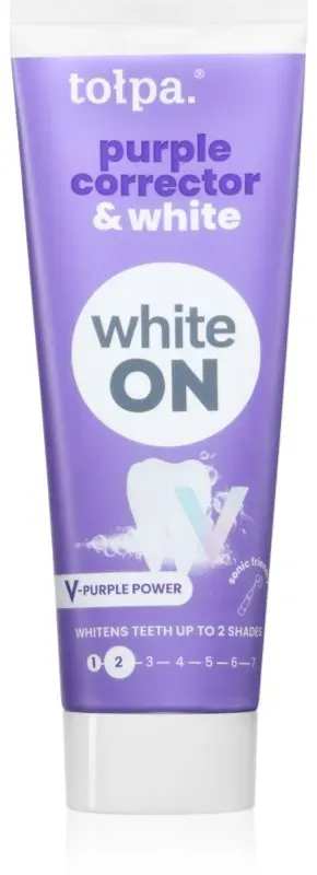 Tołpa On White Purple Corrector & White bleichende Zahnpasta 75 ml