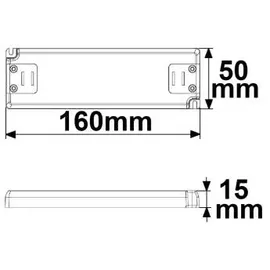 ISOLED LED Trafo 12V/DC 30W rechteckig