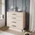 lookway KOMMODE AURA KASCHMIR 4S mit Schubladen Schwarze Beine und Griffe