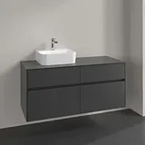 Villeroy & Boch Villeroy und Boch Collaro Waschtischunterschrank C09800VR 120x54,8x50cm, Waschtisch links, graphite