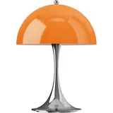 Louis Poulsen Panthella 250 Tischleuchte Portable V3 Chrome Opal Orange