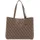 GUESS Schultertasche Meridian Girlfriend Tote Latte Logo