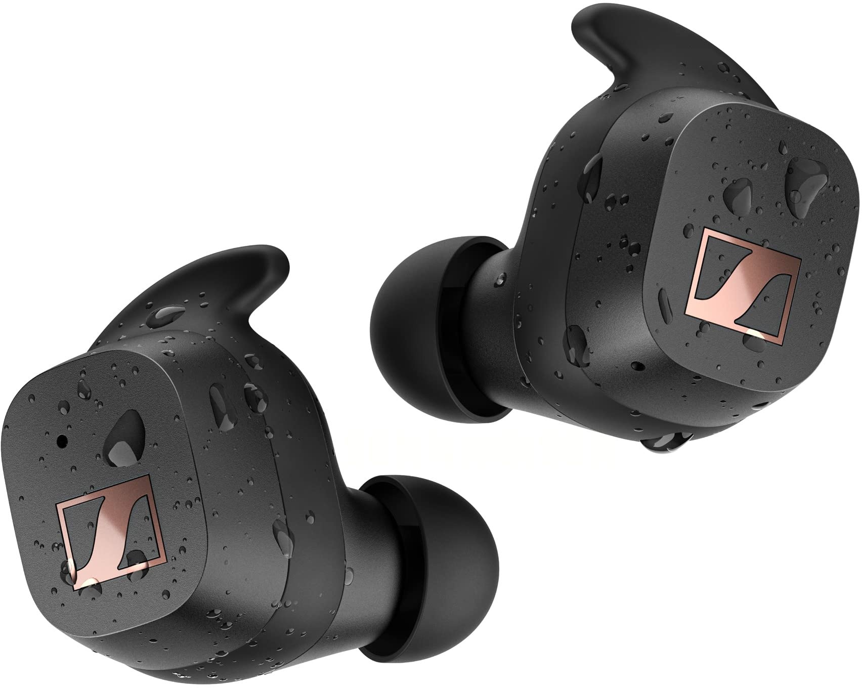 Sennheiser Sport True Wireless Ohrhörer – Bluetooth-In-Ear-Ohrhörer für einen sportlichen Lebensstil, Musikhören und Telefonieren mit Adaptable Acoustics-Funktion und Noise Cancellation, Schwarz