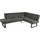 K+W Komfort & Wohnen Eckbank Spider II Schwarz 195 x 88 x 165 cm